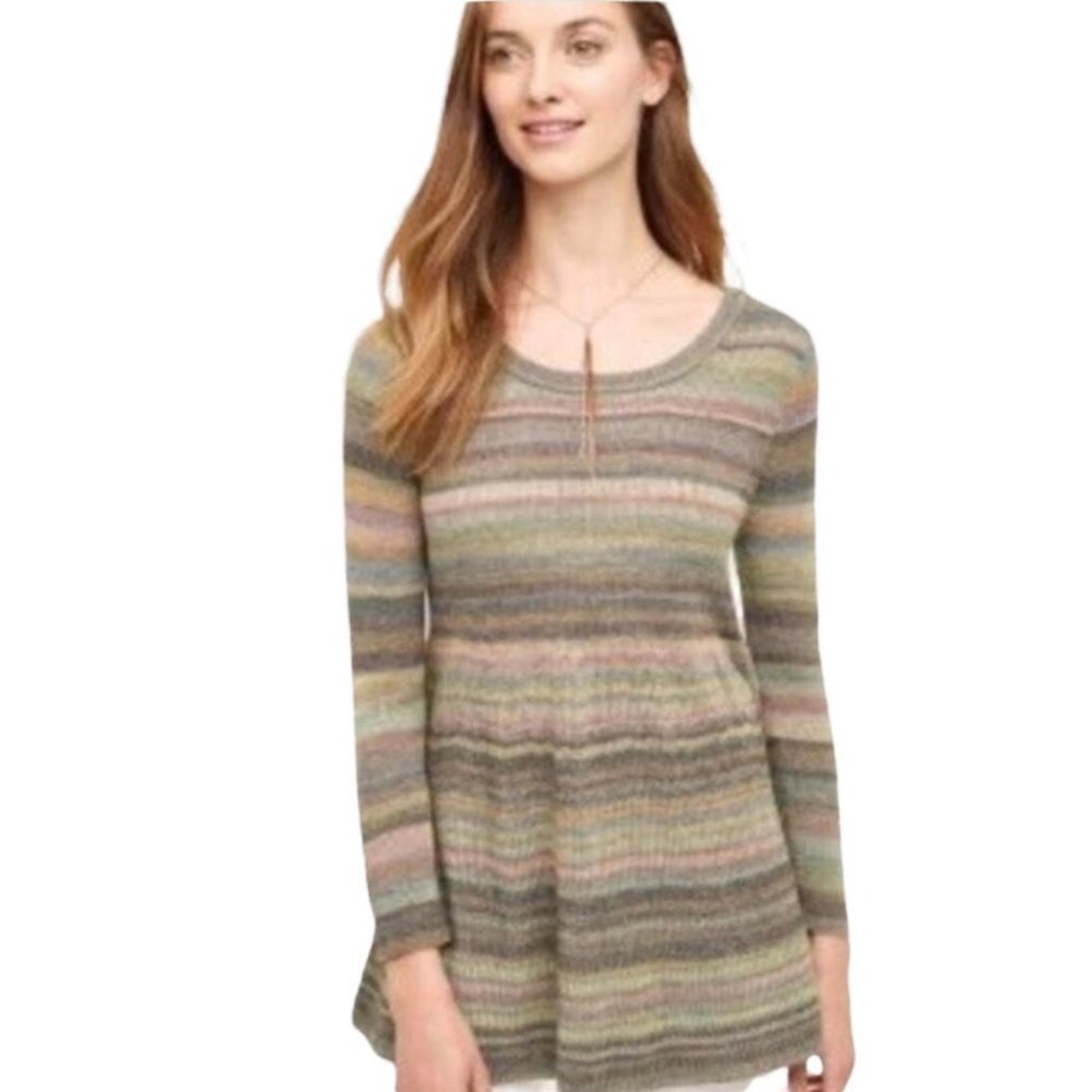 Moth Multicolor Striped Crew Neck Sweater